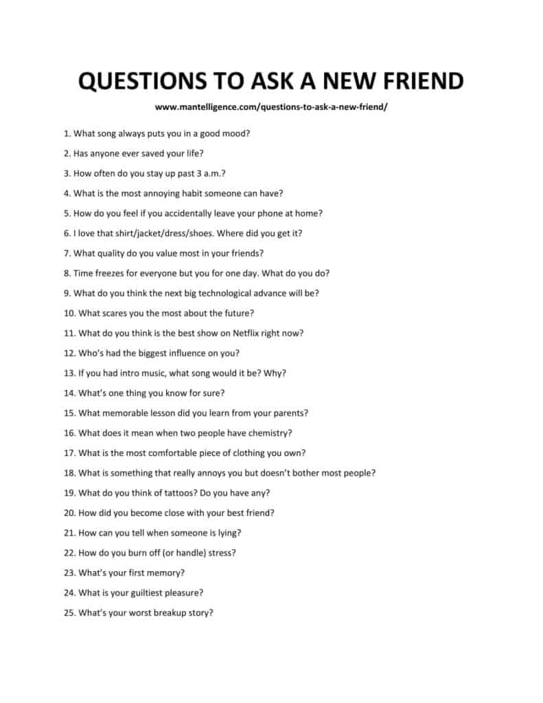 121+ Best Questions To Ask A New Friend (Fun, Funny, Deep)