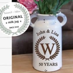 cute anniversary gifts for parents - Custom Ceramic Vase