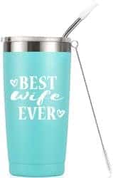2 year anniversary gifts - Best wife ever vacuum Insulated mug