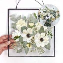 2 year anniversary gifts - Bridal bouquet keepsake