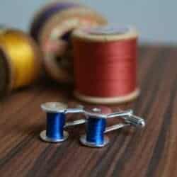 2 year anniversary gifts - Cotton anniversary cufflinks