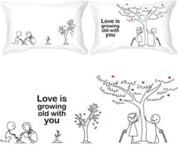 Grow old with you pillowcase