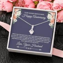 2 year anniversary gifts - Necklace with personalized message box
