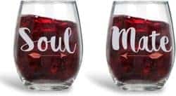 2 year anniversary gifts - Soulmate wine glass