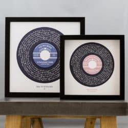 50th wedding anniversary gifts for parents - Custom Vinyl Record Label Wedding