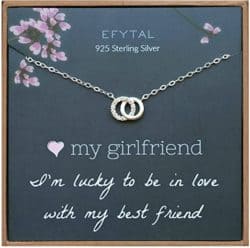 Birthday Gift Ideas For Girlfriend That Can Be For Valentine's - Interlocking Circles Necklace