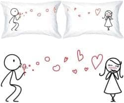 Cheap Birthday Ideas for Girlfriend - My Heart to Yours Couples Pillowcases