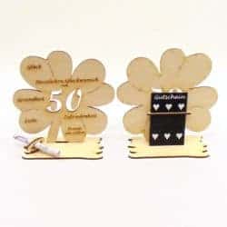 DIY 50th wedding anniversary gifts - The 50th Anniversary Money Gift Wood