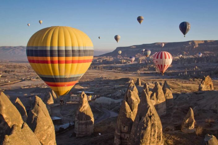 Hot air balloons in Turkey