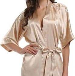 Practical birthday gift ideas for girlfriend - Satin Kimono Robe