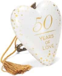 best 50th wedding anniversary gifts - 50 Years of Love Keepsake Decoration