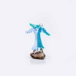 small 50th wedding anniversary gifts - Blue Glass Dancing Angel