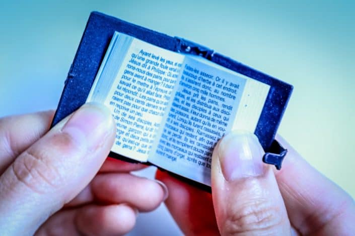 Bible trivia questions and answers - How small is the Nano bible being the smallest bible in the world