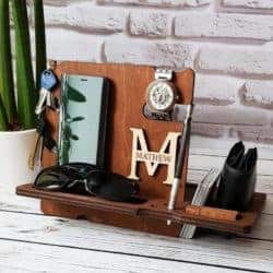 thoughtful 50th wedding anniversary gifts - Wooden Dock Station