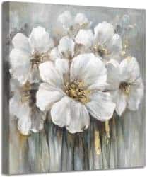 Flower Print On Canvass Artwork