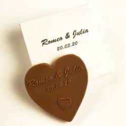 Personalized Chocolate Hearts