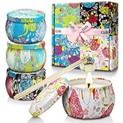 4 Pack Scented Candles Gift Set