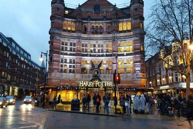 crowd of harry potter fans near building - Harry Potter Trivia Questions