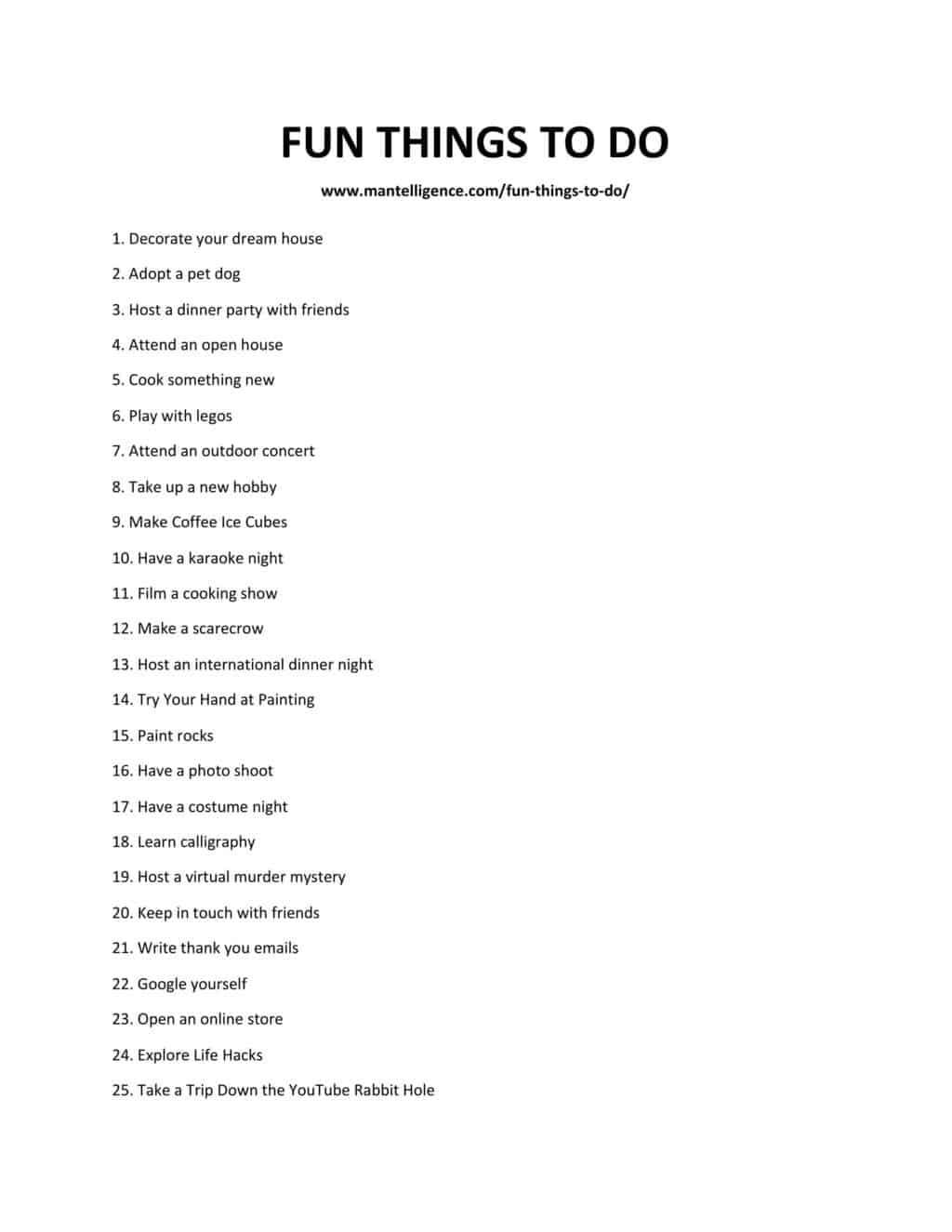 FUN THINGS TO DO-1