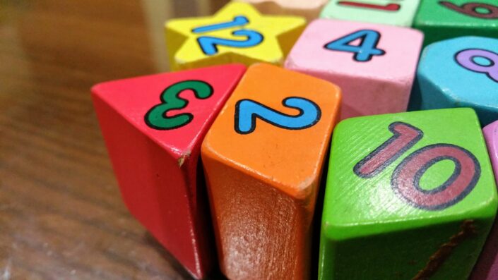 blocks with numbers for children
