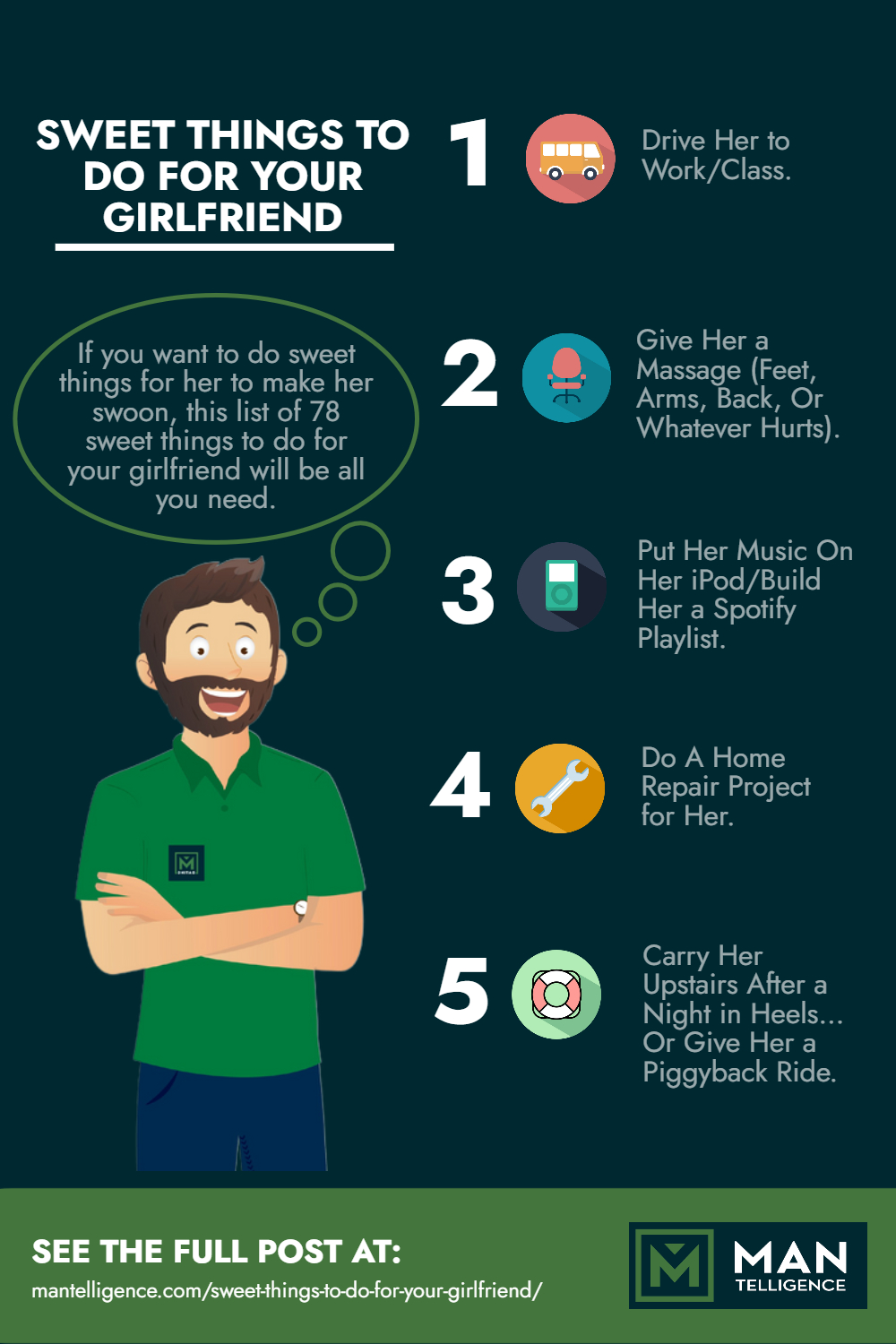Sweet Things To Do For Your Girlfriend - Infographics