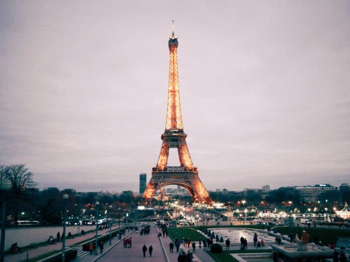 The eiffel tower in Paris
