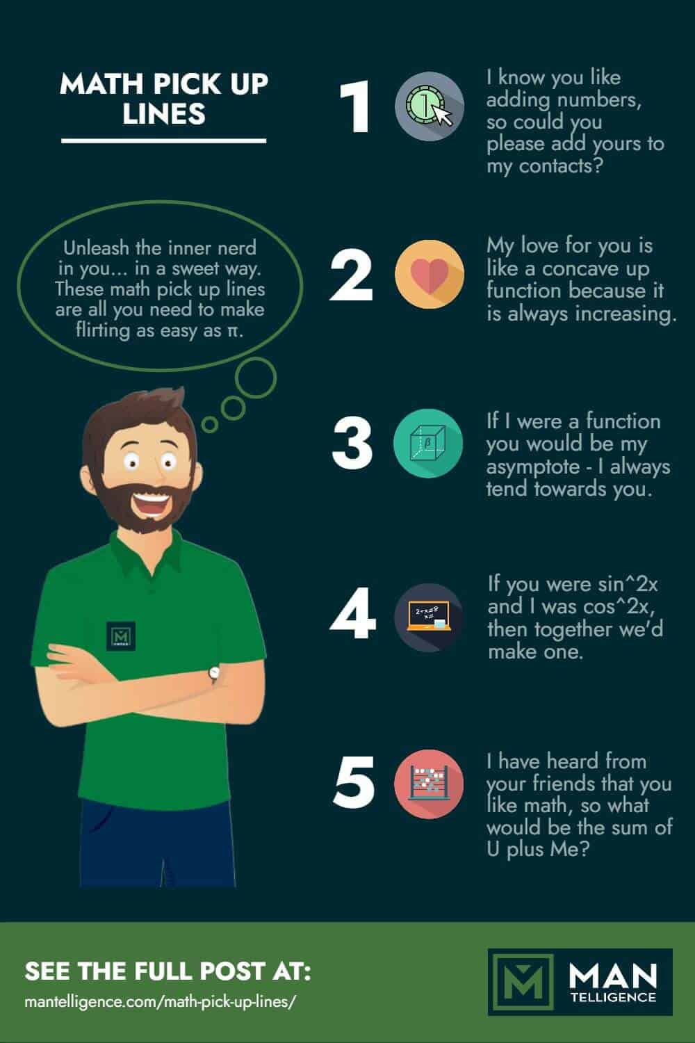 Math Pick Up Lines - infographic