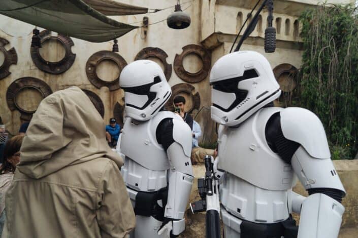 Storm Troopers at Star Wars: Galaxy's Edge