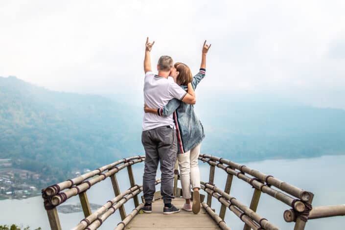 Couple hugging each other