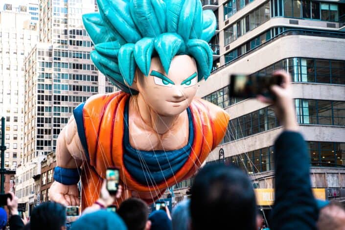 San Goku balloon in the city