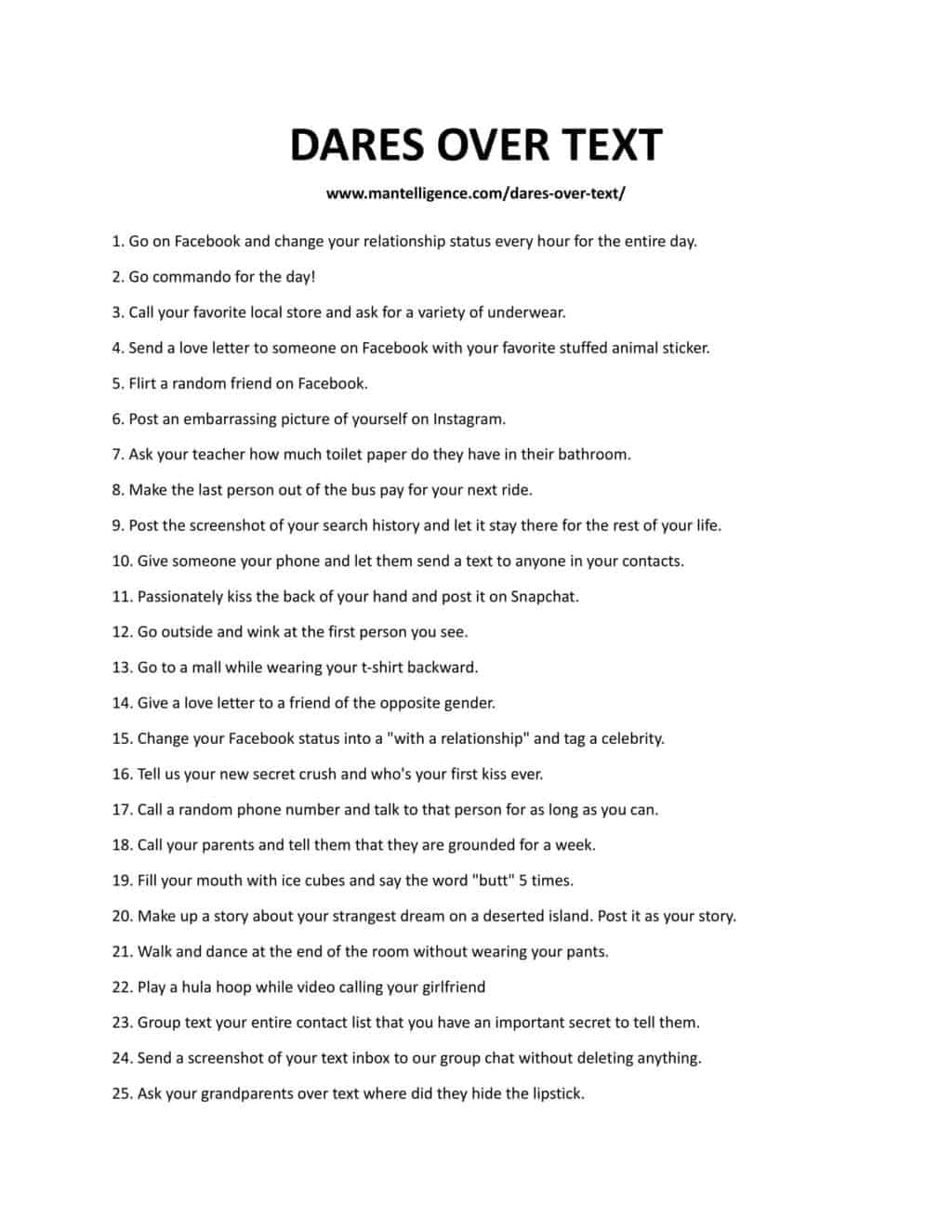 good dare essays