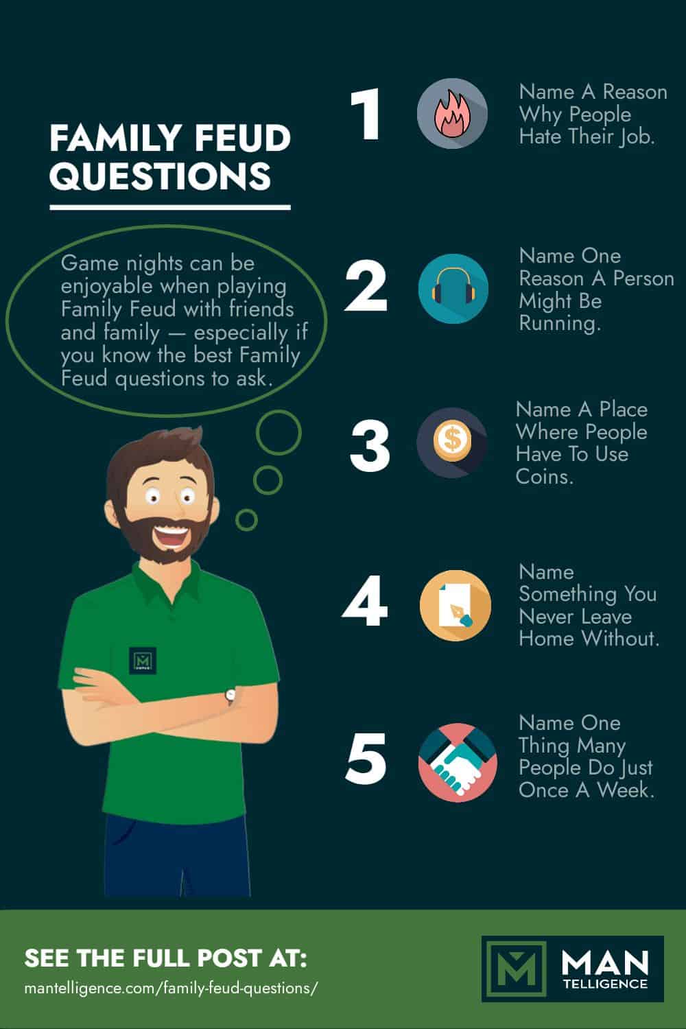 Infographic - family feud questions