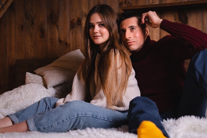 couple sitting beside each other