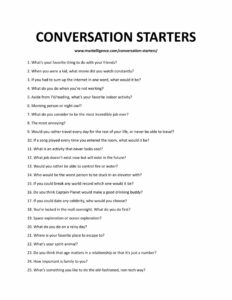 100 Awesome Conversation Starters to Help You Break the Ice Every Time