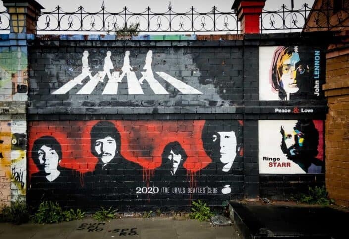 The beatles street art