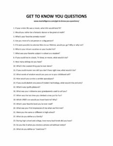 85+ Best Get to Know You Questions (Fun, Random, Deep) [2023]