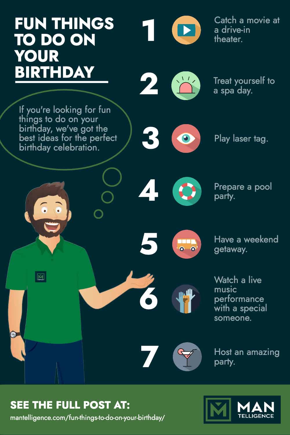  Интересные дела в свой день рождения - инфографика 