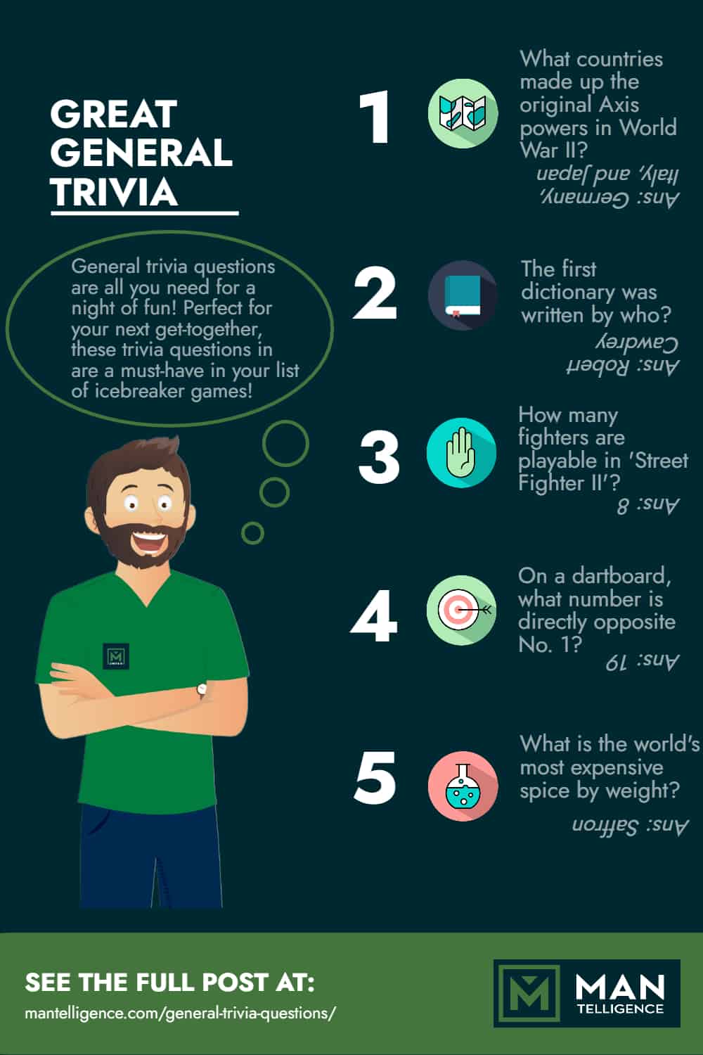 General Trivia Questions- Infographic