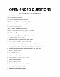 34 Excellent Open-Ended Questions and the Best Way to Use Them
