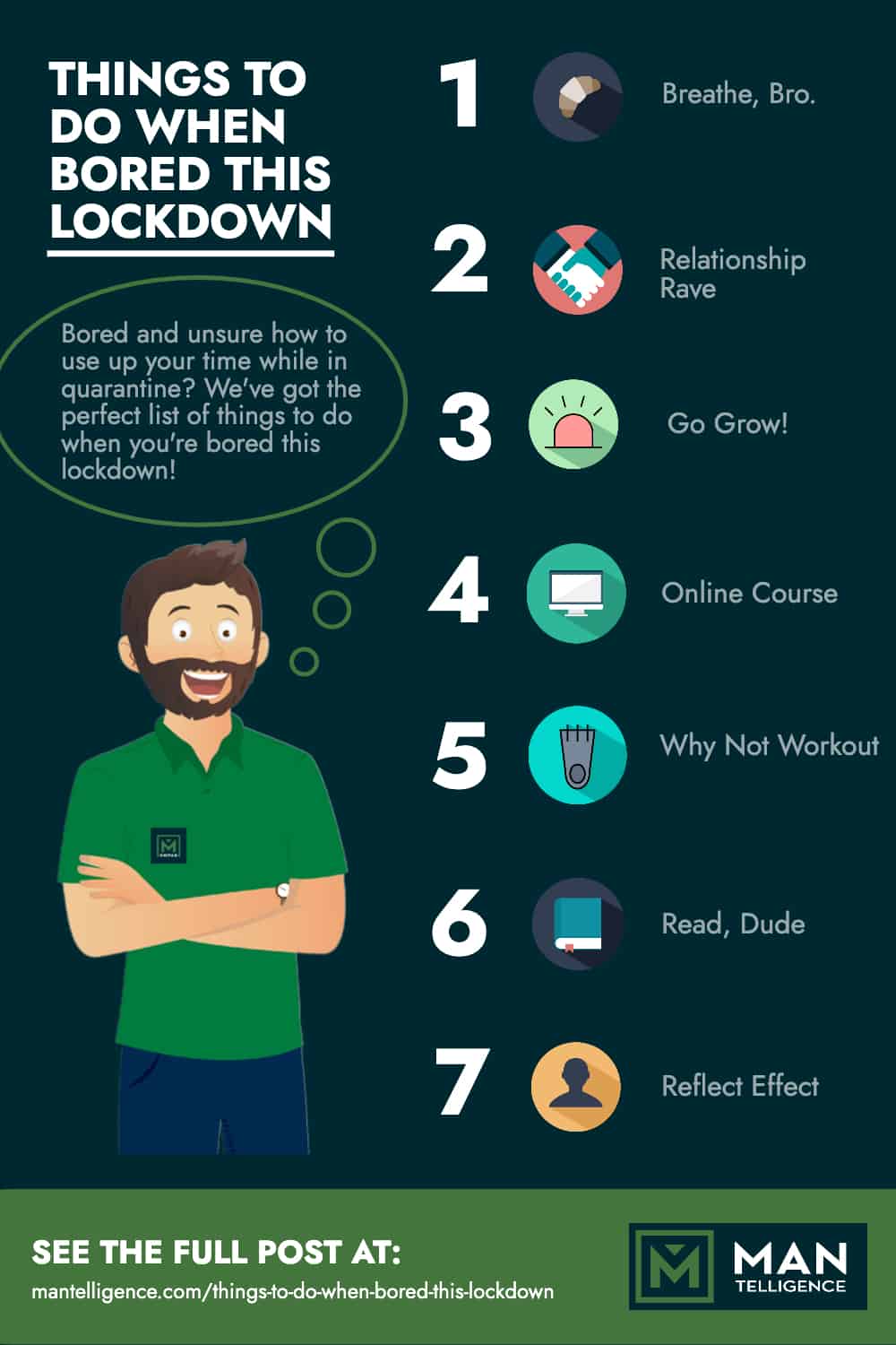 Things To Do When You're Bored This Lockdown - Infographic