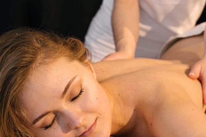 Woman Getting a Back Massage