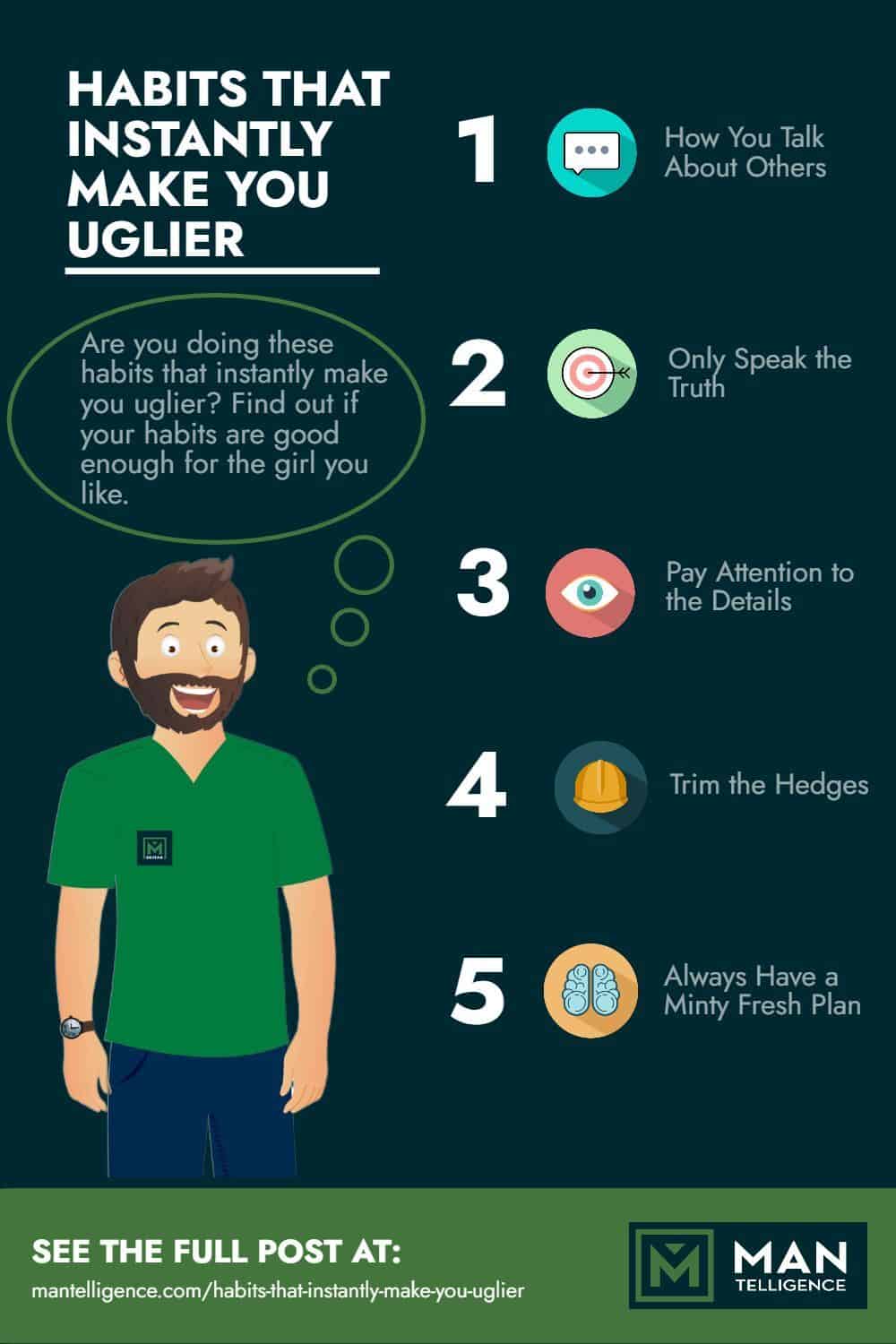 Habits That Make You Uglier - infographic