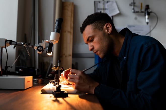 man working on his table - Jobs For People Who Hate People