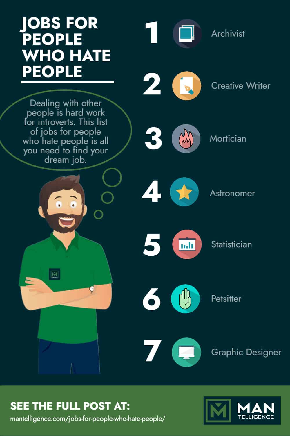 Infographic - Jobs for people who hate people