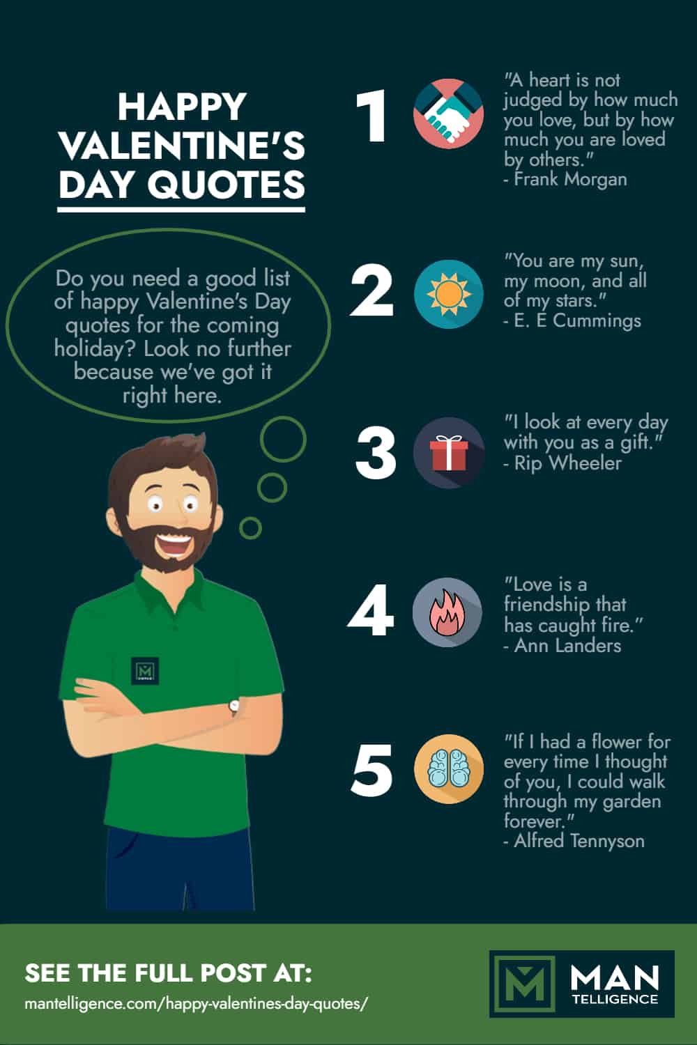 Happy Valentine's Day Quotes - infographic