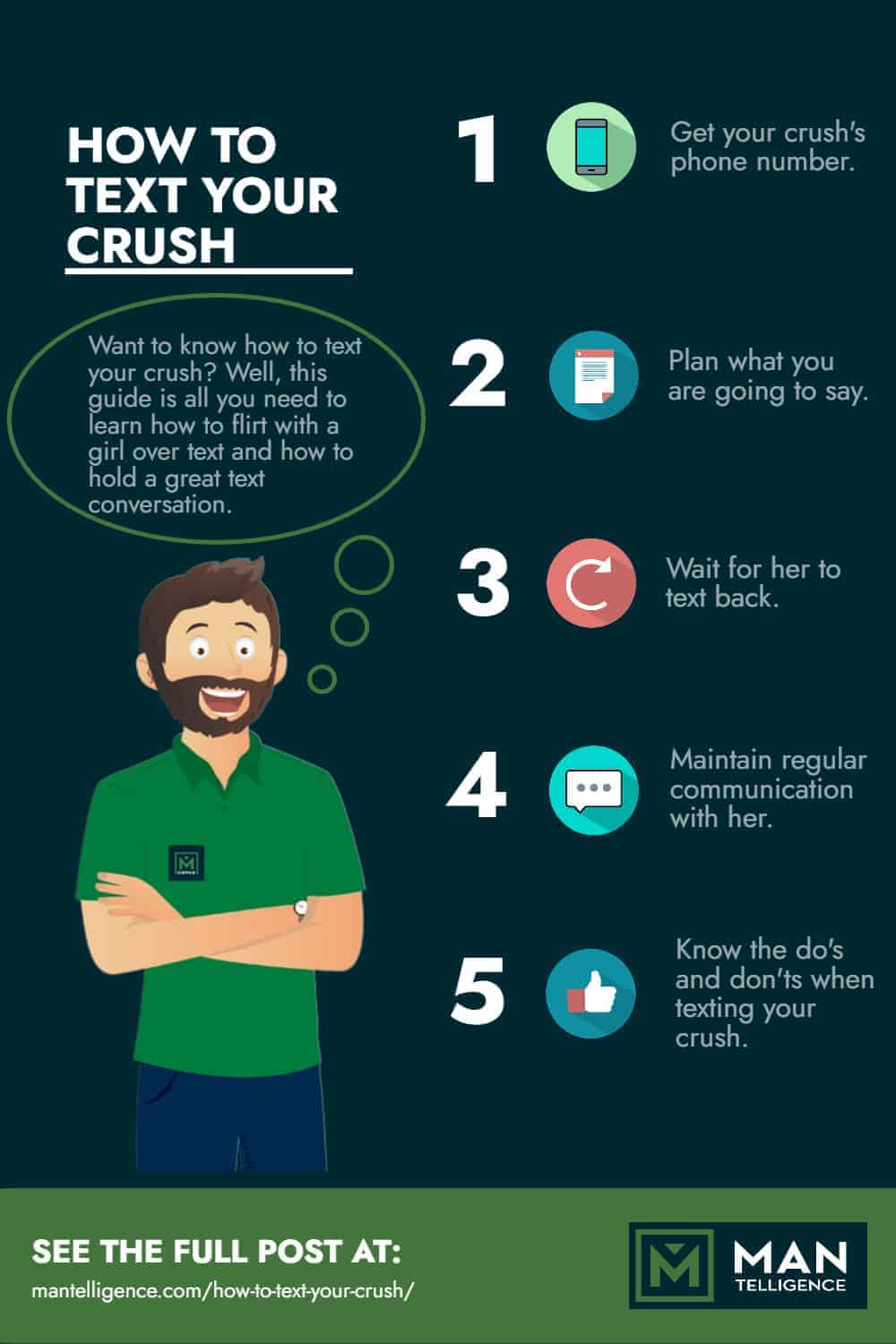 How To Text Your Crush - Infographics