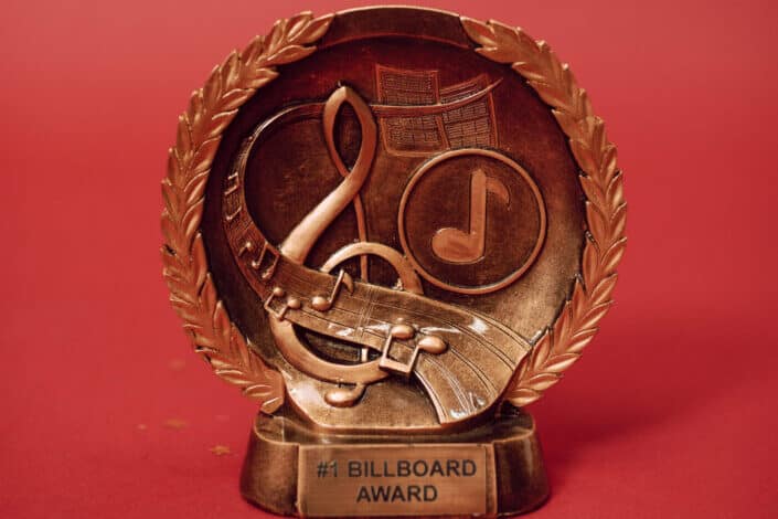 Gold Trophy For Number One Billboard Award