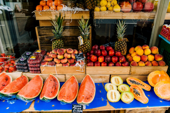 Fruits sold in a fruit stand