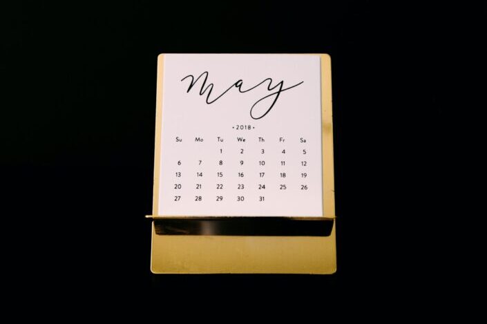 Month of May in the calendar