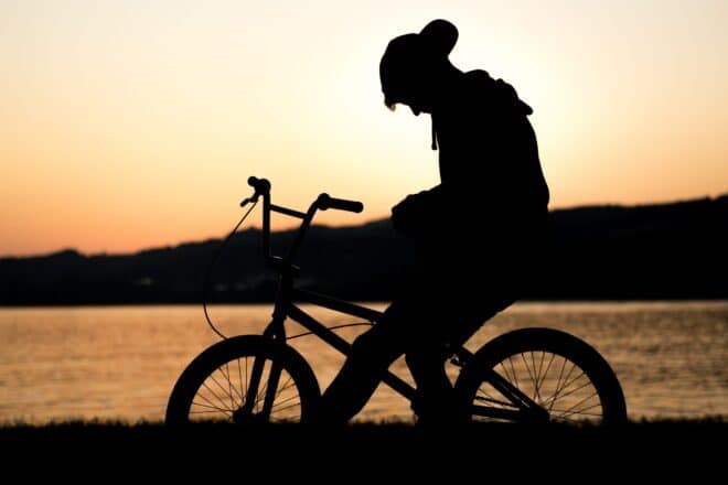 Silhouette of Man on His Bike - Nice Guy Syndrome